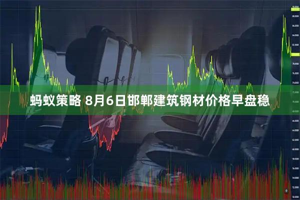 蚂蚁策略 8月6日邯郸建筑钢材价格早盘稳